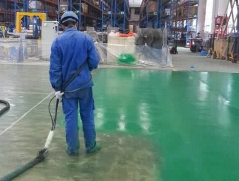 聚脲喷涂防水涂料地坪耐磨施工案例