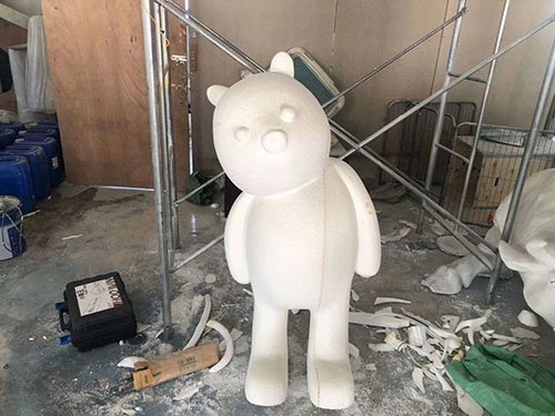舞台道具泡沫雕塑聚脲硬化