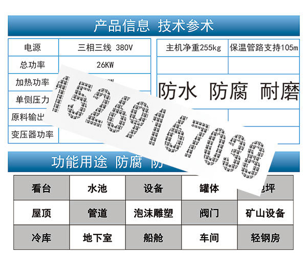 JNJX-H5600聚脲涂料设备参数